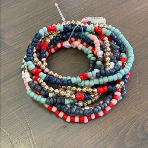 Multicolor Beaded Bracelet Set